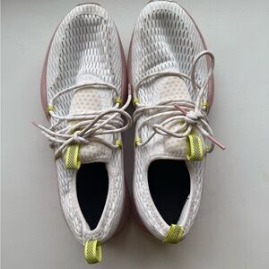 Sorel White and Pink Athletic Sneakers